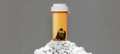 man-sits-inside-pill-bottle-atop-mountain-of-pills