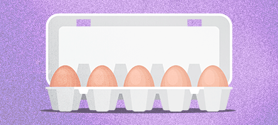 Brown-eggs-disappear-one-at-a-time-from-a-white-carton