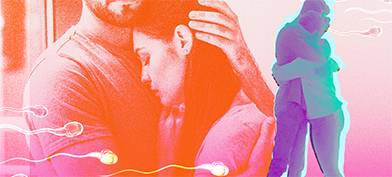 Two-couples-with-secondary-infertility-issues-embrace