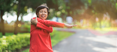 A-woman-over-60-stretches-before-exercise