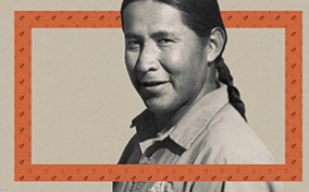 A-Native-American-man-is-framed-between-rectangles